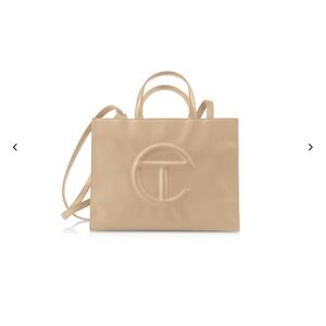 Telfar Cream Medium Shopping Bag